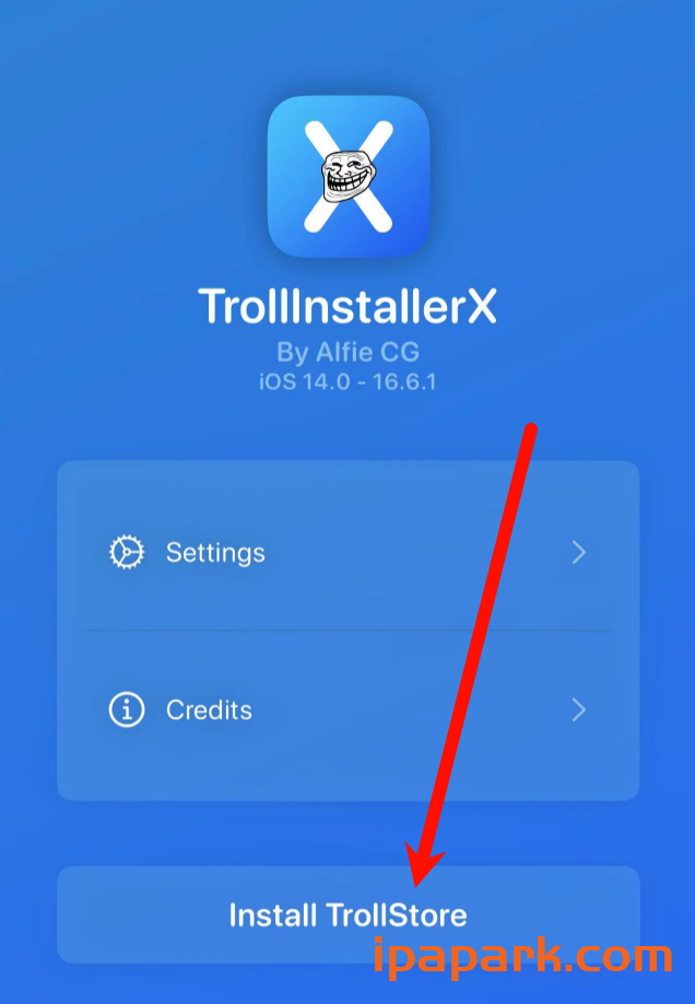TrollInstallerX 1.0.2 14.0-16.6.1 巨魔安装器-ANR资源网 更多 图2张