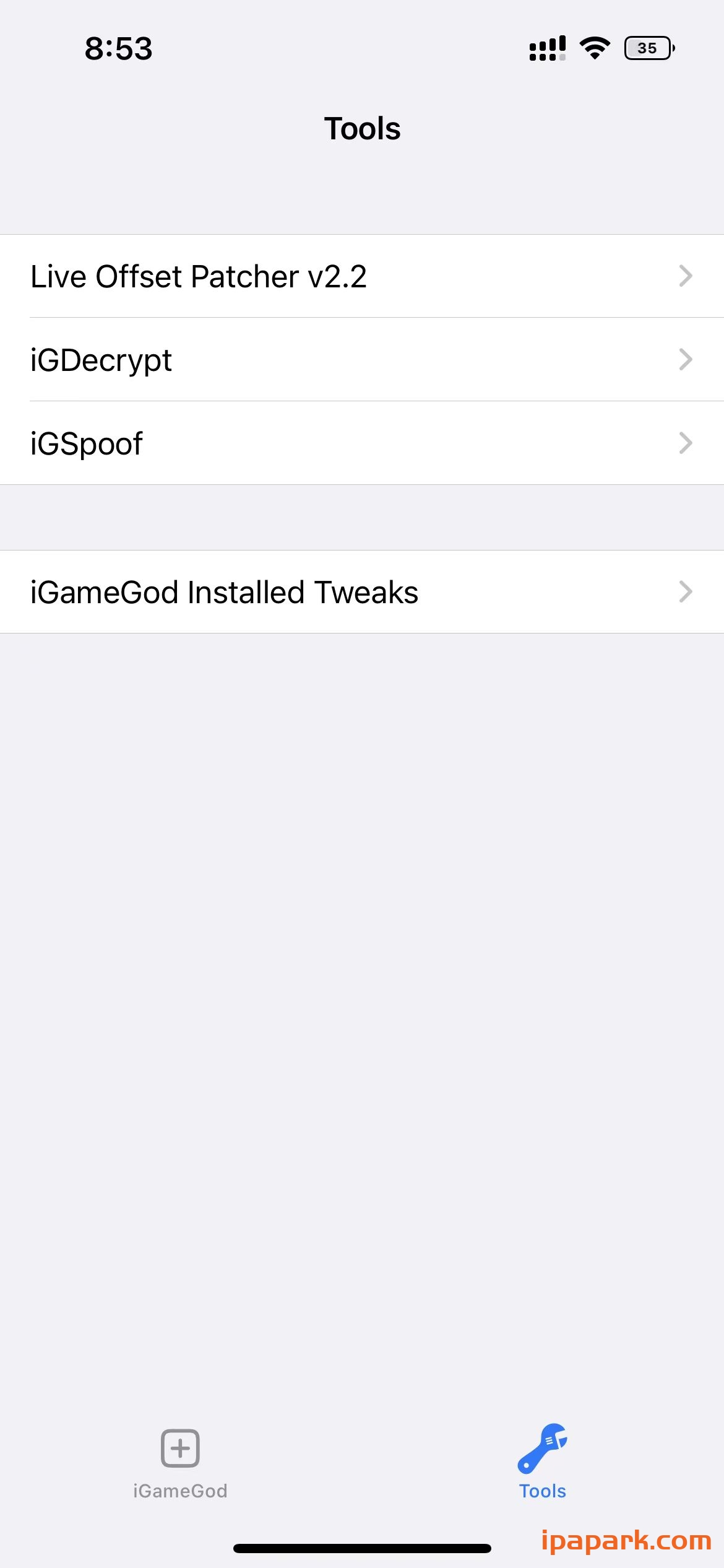 iGameGod 1.0 内存编辑器 iPA版-ANR资源网 更多 图2张