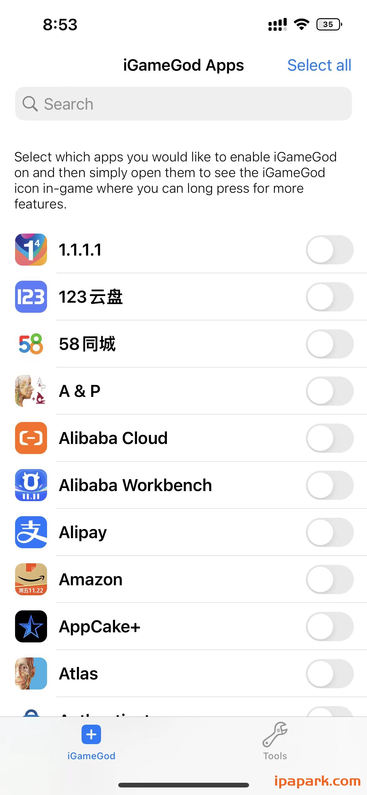 iGameGod 1.0 内存编辑器 iPA版-ANR资源网 更多 图1张