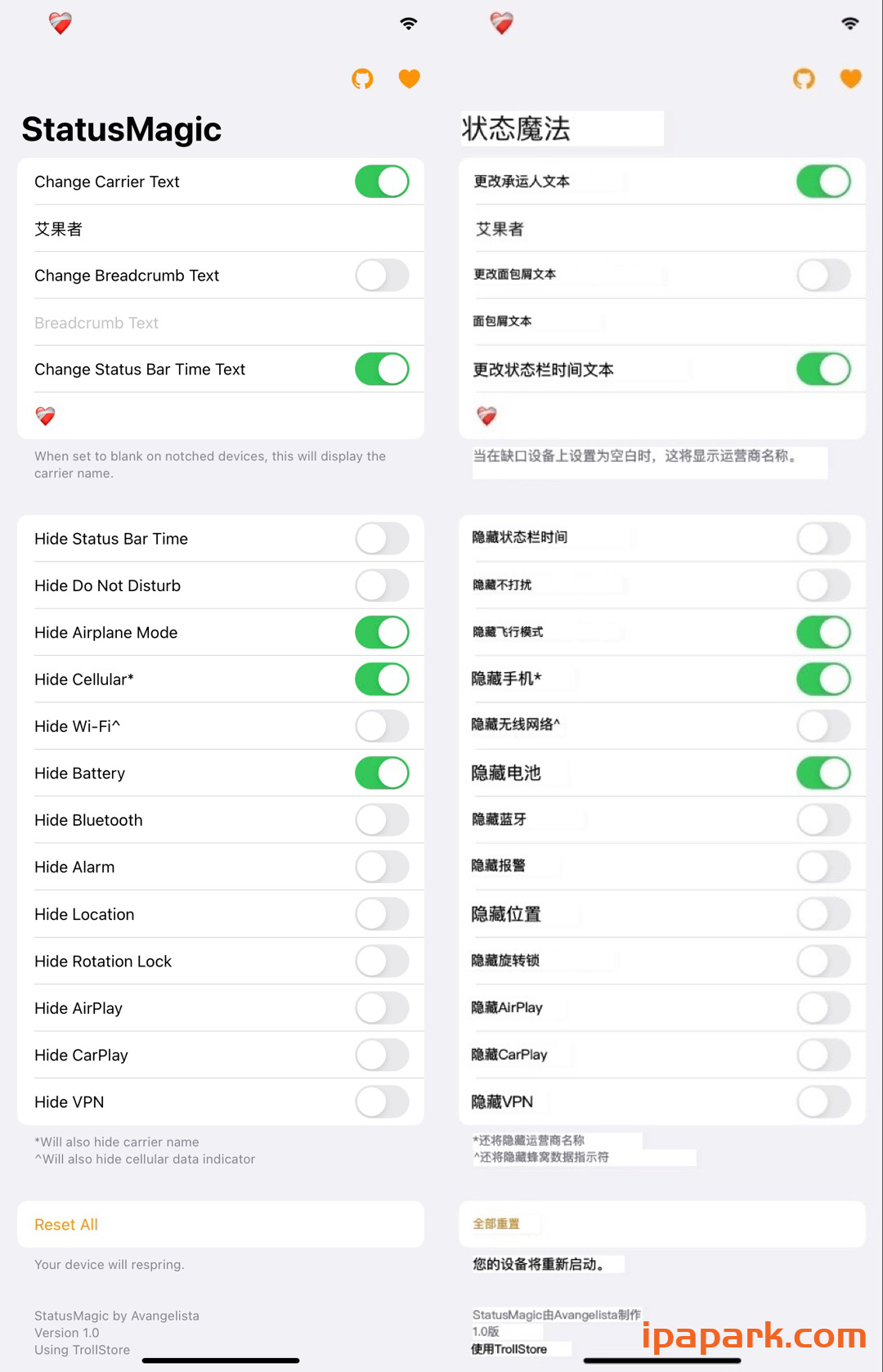 StatusMagic 状态栏美化工具 1.0.2-ANR资源网 更多 图3张