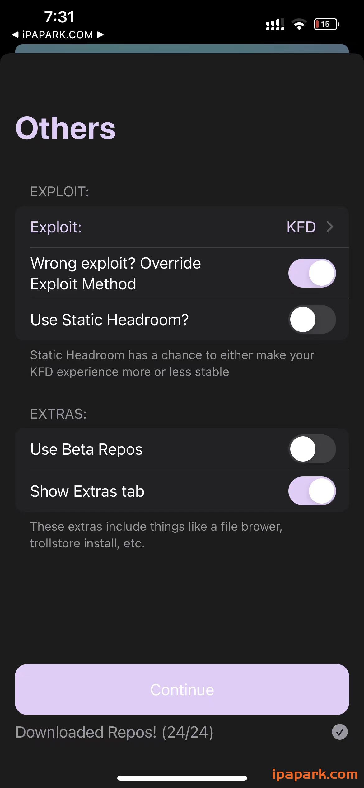 PureKFD 5.2 全设备 安装巨魔商店-ANR资源网 更多 图4张