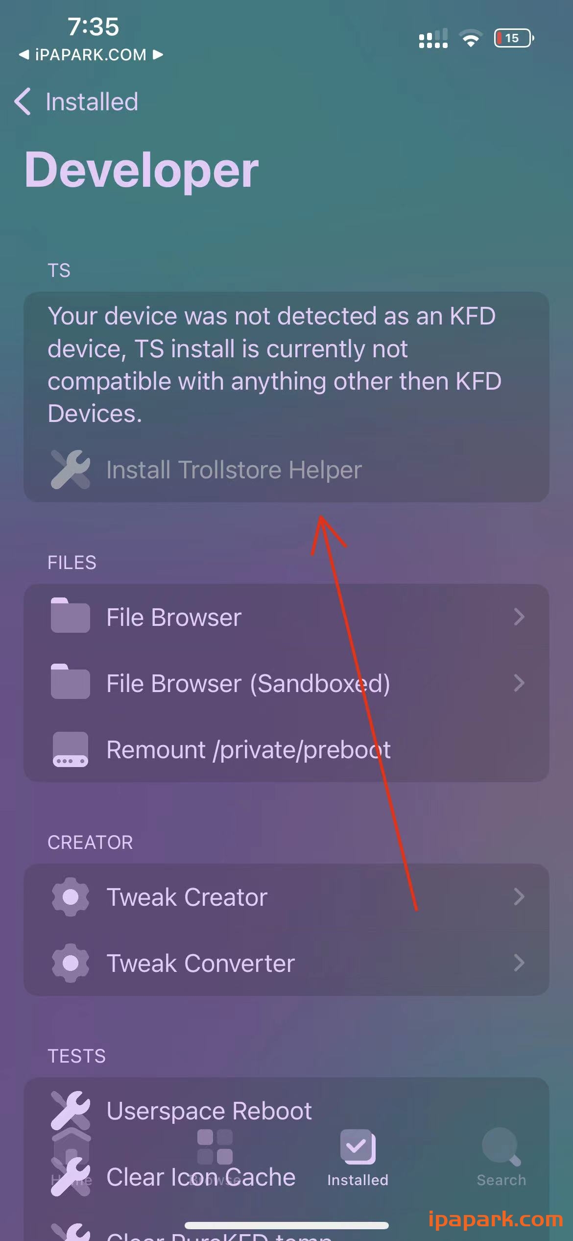 PureKFD 5.2 全设备 安装巨魔商店-ANR资源网 更多 图9张