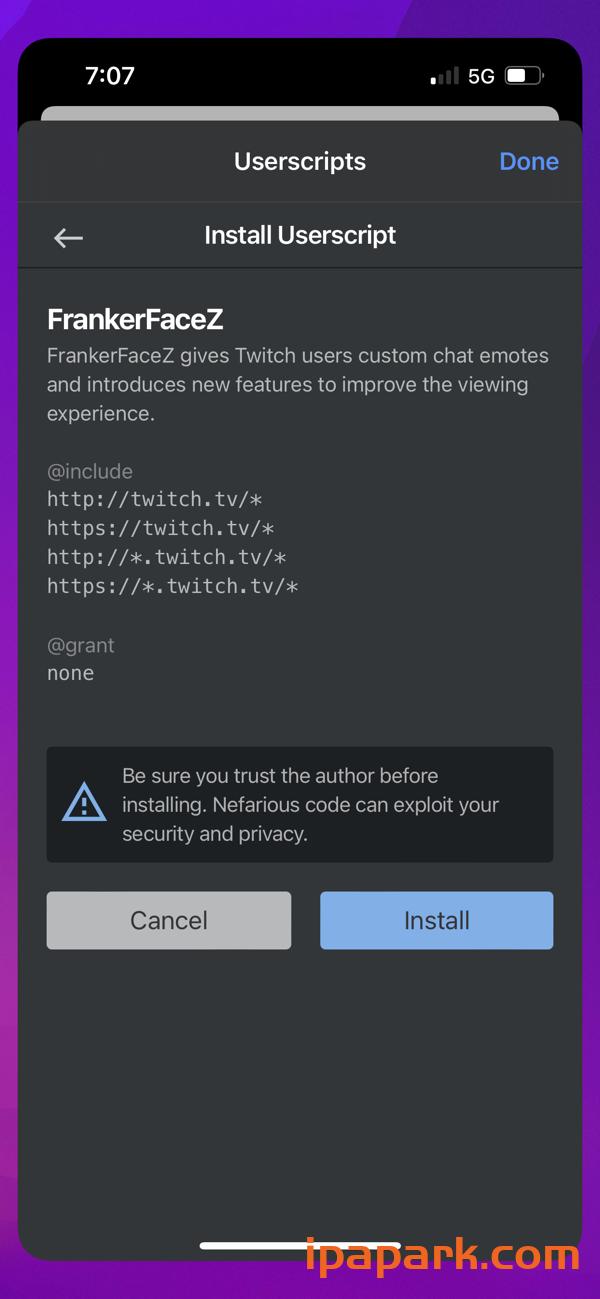 Userscripts 1.3.3 Safari 扩展-ANR资源网 更多 图2张