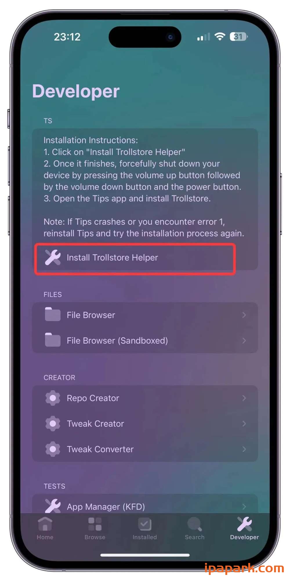 图片[9]-使用PureKFD工具安装巨魔商店2教程-ANR资源网