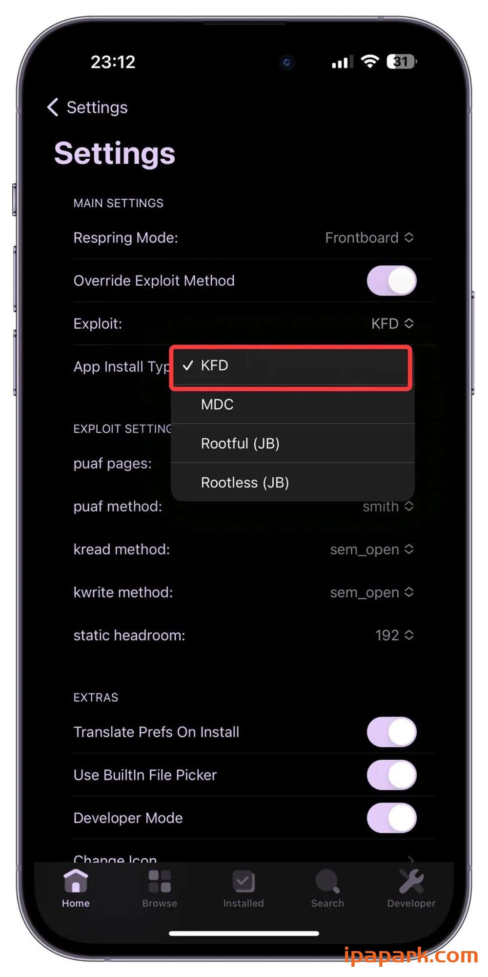 图片[6]-使用PureKFD工具安装巨魔商店2教程-ANR资源网