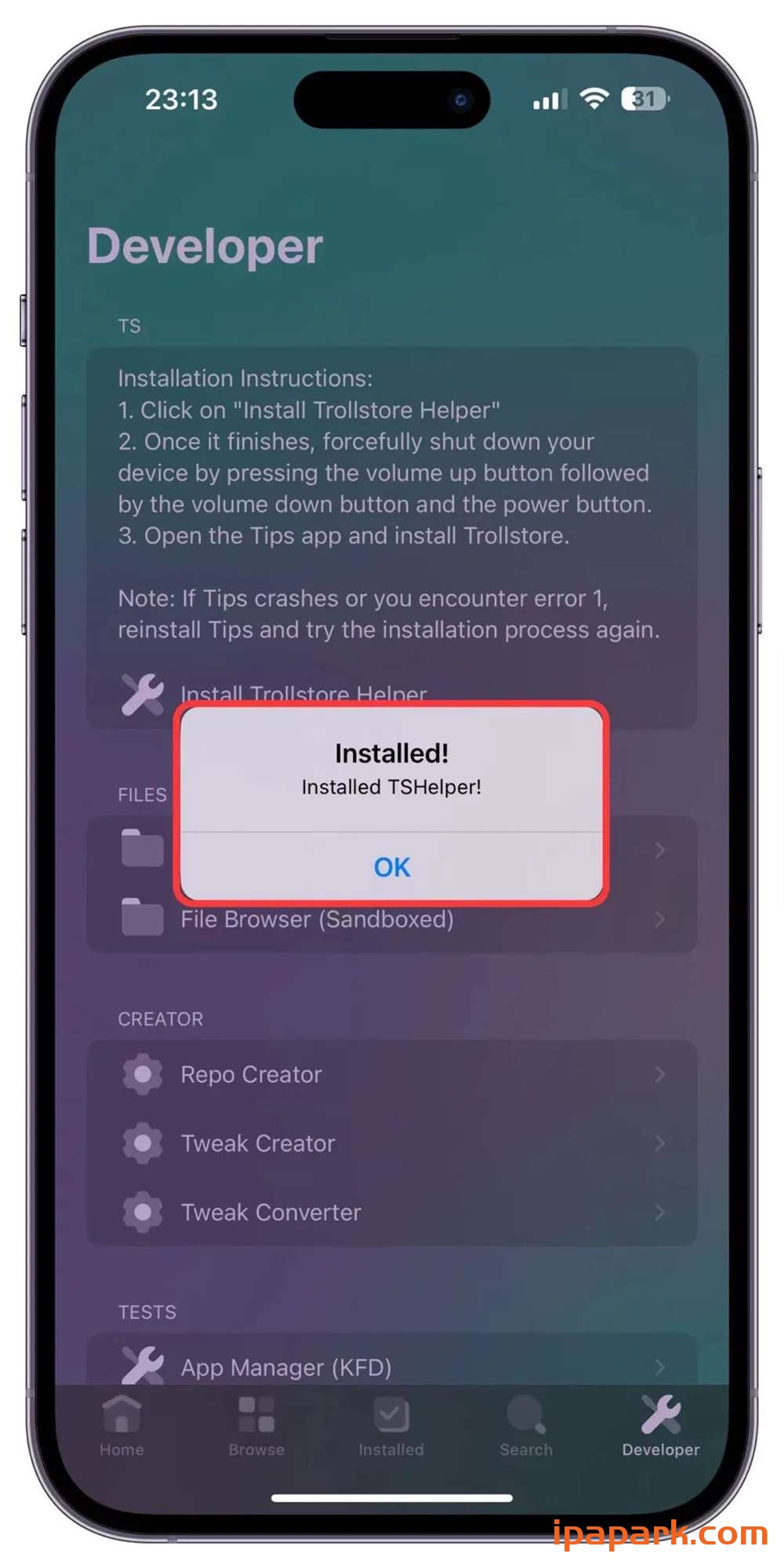 图片[10]-使用PureKFD工具安装巨魔商店2教程-ANR资源网