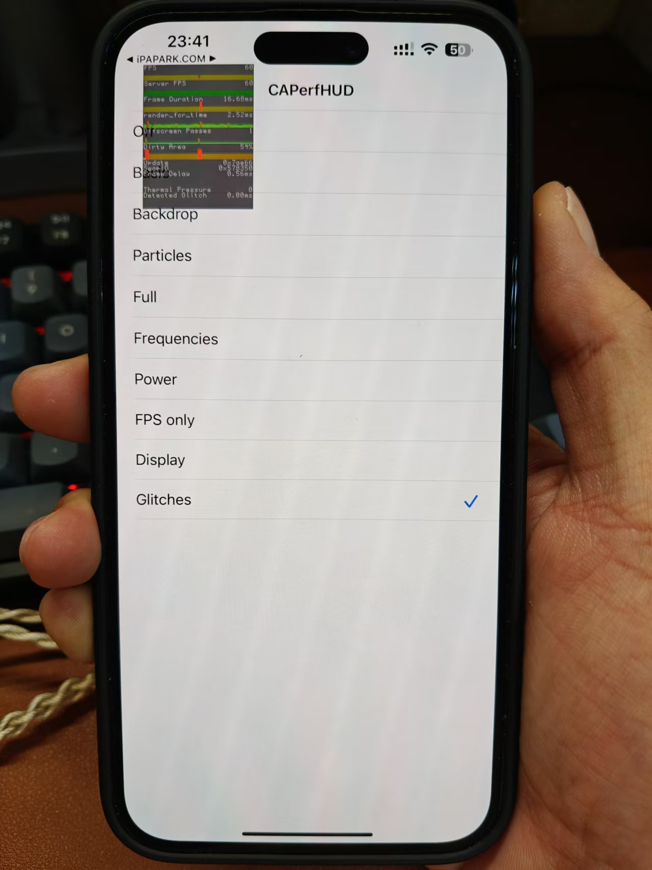 CAPerfHUDSwift 1.0 帧率显示-ANR资源网 更多 图2张